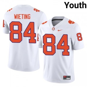 Clemson Avery Wieting #84 White Jersey | Pro Cut Stitched NCAA Football Youth Apparel 60015169