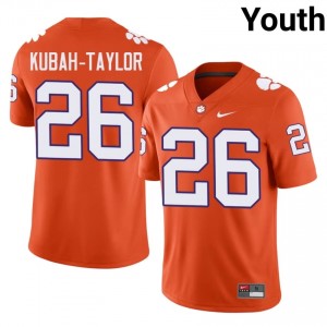 Clemson C.J. Kubah-Taylor #26 Orange Jersey | Essential Embroidery NCAA Football Youth Apparel 48241681