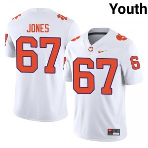 Carlito Jones #67 Clemson Tigers Jersey | Exclusive White College Football Youth Stitched 22154015