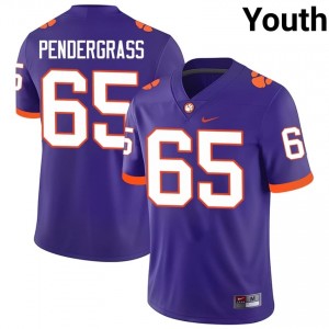 #65 Chapman Pendergrass CFP Champs Purple Jersey | Elite Swen Youth Player Football Gear 53040364