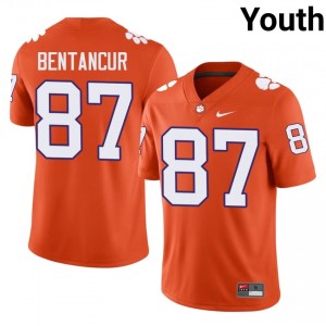 Orange Christian Bentancur #87 Clemson National Championship Jersey | Youth High School Football Limited Embroidery 63982696