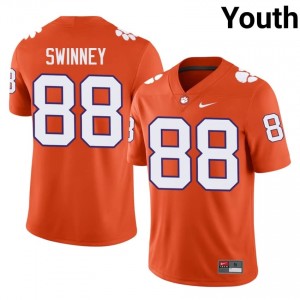 #88 Clay Swinney CFP Champs Orange Jersey | Alumni Embroidery Youth Player Football Gear 78649139