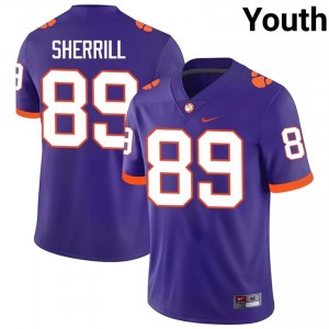 #89 Grady Sherrill CFP Champs Purple Jersey | Alumni Stitch Youth Player Football Gear 29160322
