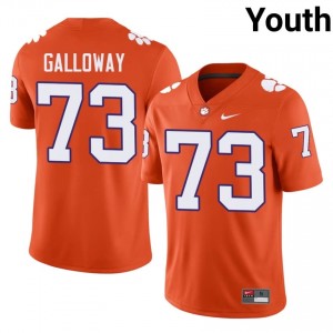 Orange Hayes Galloway #73 Clemson National Championship Jersey | Youth High School Football Fresh Embroidery 40405937