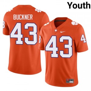 Orange J.R. Buckner #43 Clemson National Championship Jersey | Youth High School Football Fresh Embroidery 71077884