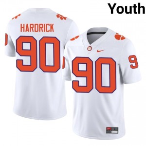 J.R. Hardrick #90 Clemson Tigers Jersey | Exclusive White College Football Youth Stitched 37765283