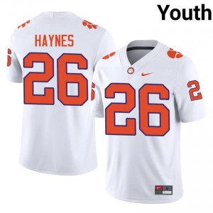 Clemson Jay Haynes #26 White Jersey | Premium Stitched NCAA Football Youth Apparel 48064596