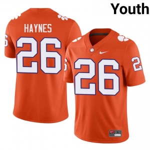 Jay Haynes #26 Clemson Tigers Jersey | Gameday Orange College Football Youth Embroidery 90309008