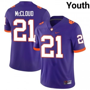 #21 Kobe McCloud CFP Champs Purple Jersey | Elite Swen Youth Player Football Gear 13857715