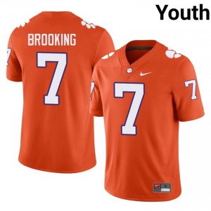 Clemson Logan Brooking #7 Orange Jersey | Essential Embroidery NCAA Football Youth Apparel 51509447
