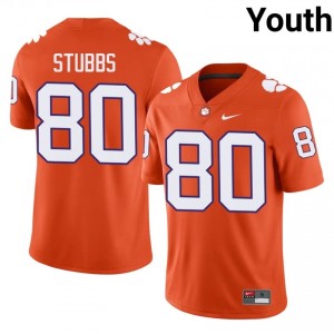Orange Luke Stubbs #80 Clemson National Championship Jersey | Youth High School Football Licensed Embroidery 89916816