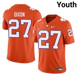 Orange Noah Dixon #27 Clemson National Championship Jersey | Youth High School Football Licensed Embroidery 47491162