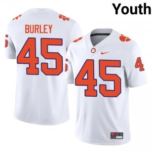 #45 Vic Burley CFP Champs White Jersey | Alumni Stitched Youth Player Football Gear 66513241