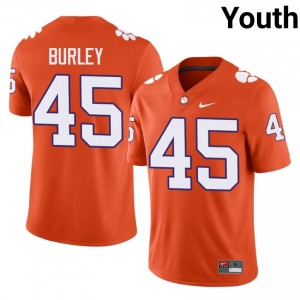 Clemson Vic Burley #45 Orange Jersey | Essential Embroidery NCAA Football Youth Apparel 11285309