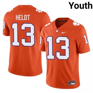 Will Heldt #13 Clemson Tigers Jersey | Exclusive Orange College Football Youth Embroidery 24558890