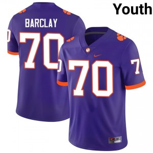 Chance Barclay #70 Clemson Tigers Jersey | Exclusive Purple College Football Youth Swen 53214214