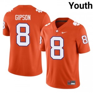 #8 Corian Gipson CFP Champs Orange Jersey | Classic Embroidery Youth Player Football Gear 11022500