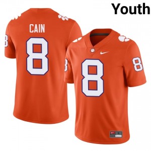 Clemson Deon Cain #8 Orange Jersey | Pro Cut Embroidery NCAA Football Youth Apparel 56398382