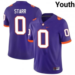 #0 Donovan Starr CFP Champs Purple Jersey | Elite Swen Youth Player Football Gear 33008695