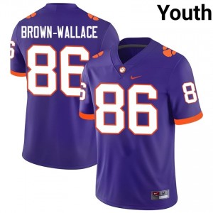 Top-Tier Jaylen Brown-Wallace #86 Clemson Tigers Purple Jersey | Youth University Football Swen Fan Gear 63042860