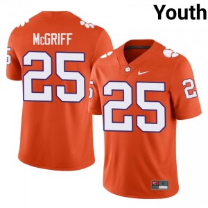 #25 Keil McGriff CFP Champs Orange Jersey | Authentic Embroidery Youth Player Football Gear 62691595