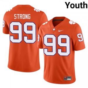 Markus Strong #99 Clemson Tigers Jersey | Pro-Grade Orange College Football Youth Embroidery 49119504