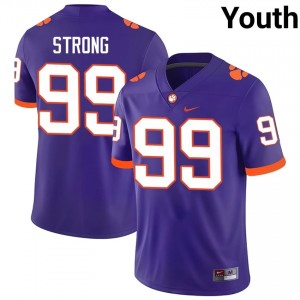 #99 Markus Strong CFP Champs Purple Jersey | Elite Swen Youth Player Football Gear 94424973