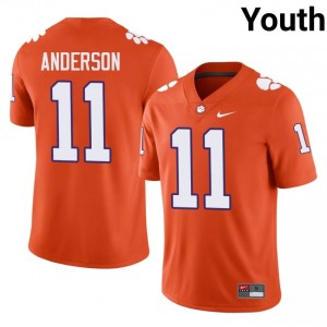 Polo Anderson #11 Clemson Tigers Jersey | Exclusive Orange College Football Youth Embroidery 33404056
