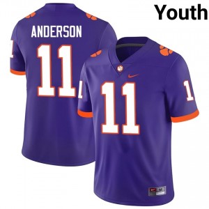 #11 Polo Anderson CFP Champs Purple Jersey | Classic Swen Youth Player Football Gear 37483254