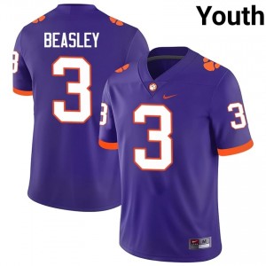 Vic Beasley #3 Clemson Tigers Jersey | Iconic Purple College Football Youth Stitch 33918473